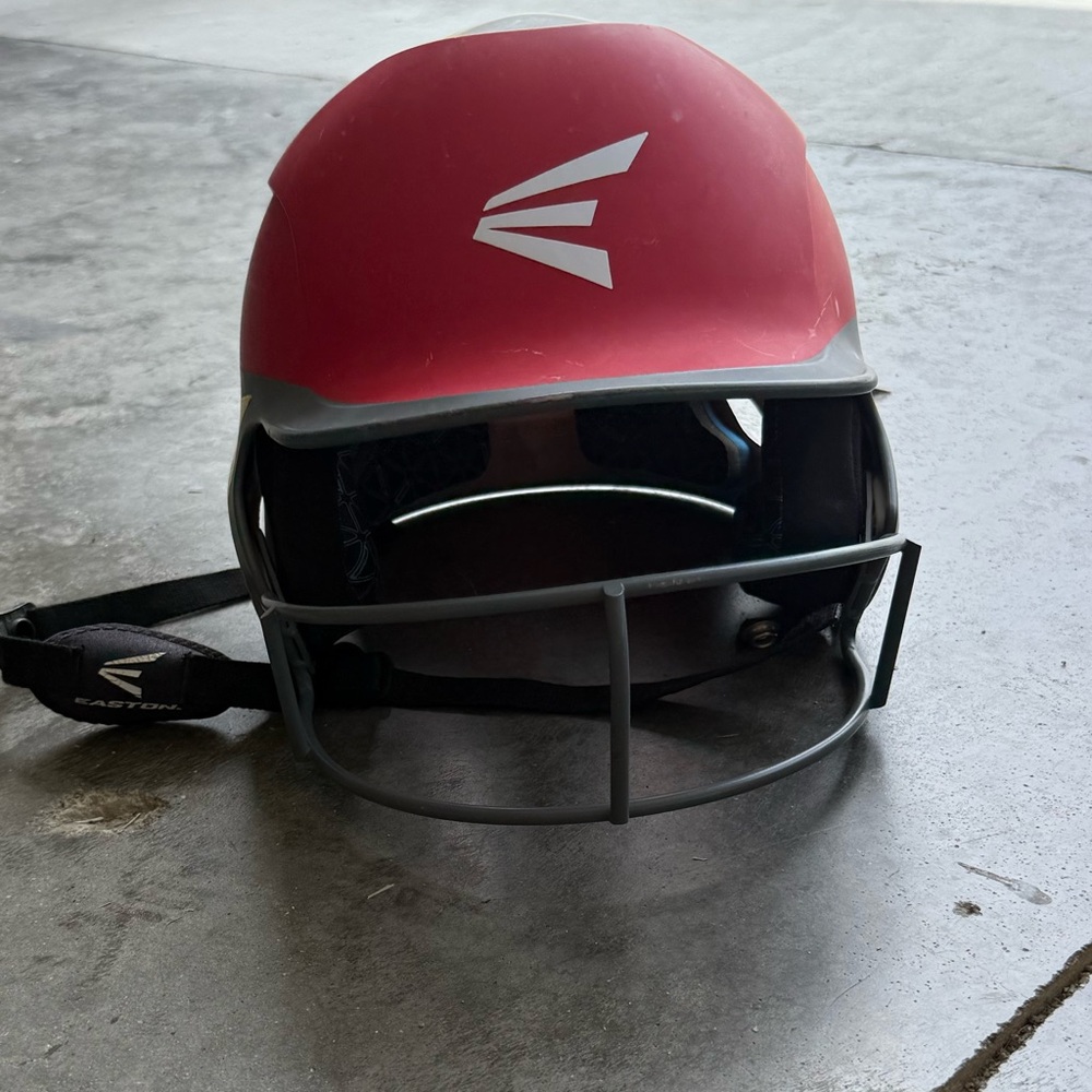 Red/Gray Softball Helmet